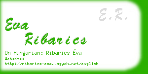 eva ribarics business card